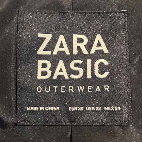 Zara Basic Outerwear Faux Fur Gold, Grey, Black & Wine Striped Jacket - Picture 15 of 17